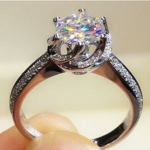 New 925 Sterling silver diamond ring